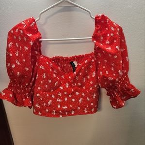 Divided h&m crop top